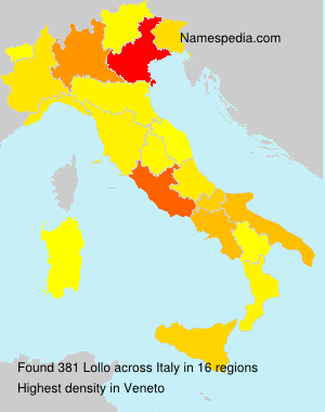 Surname Lollo in Italy Surname Lollo in Italy