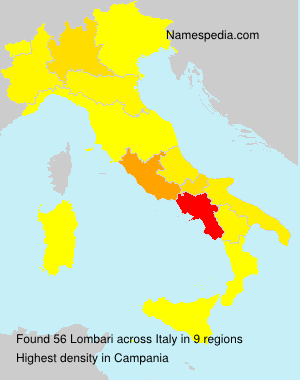 Surname Lombari in Italy