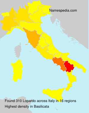 Surname Lopardo in Italy Surname Lopardo in Italy