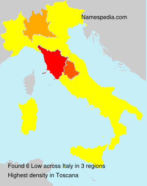 Surname Low in Italy Surname Low in Italy