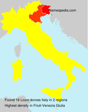 Surname Lozer in Italy Surname Lozer in Italy