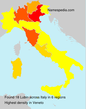 Surname Lubin in Italy Surname Lubin in Italy