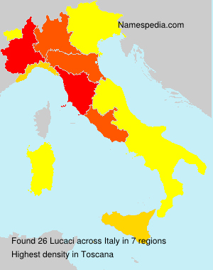 Surname Lucaci in Italy Surname Lucaci in Italy