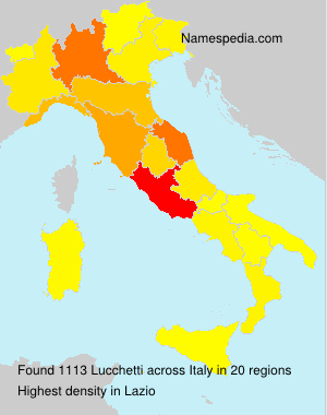 Surname Lucchetti in Italy Surname Lucchetti in Italy