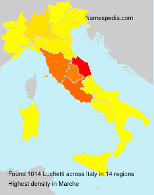 Surname Luchetti in Italy Surname Luchetti in Italy