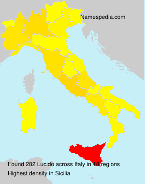 Surname Lucido in Italy Surname Lucido in Italy