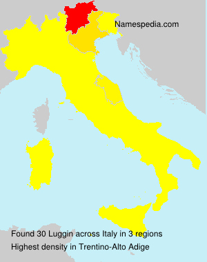 Surname Luggin in Italy