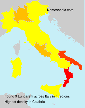 Surname Lungaretti in Italy Surname Lungaretti in Italy