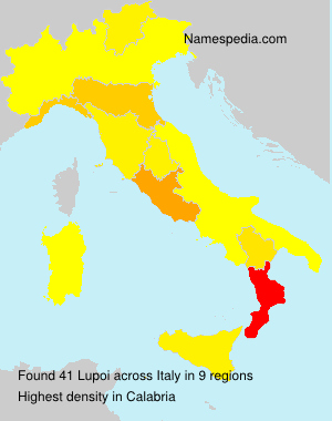 Surname Lupoi in Italy Surname Lupoi in Italy