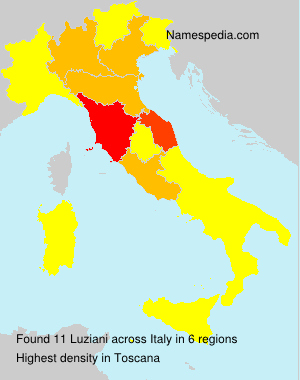 Surname Luziani in Italy Surname Luziani in Italy