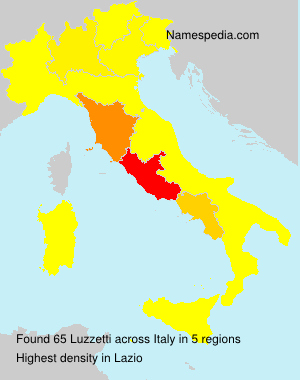 Surname Luzzetti in Italy Surname Luzzetti in Italy