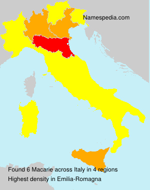Surname Macarie in Italy Surname Macarie in Italy