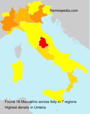 Surname Maccarino in Italy Surname Maccarino in Italy