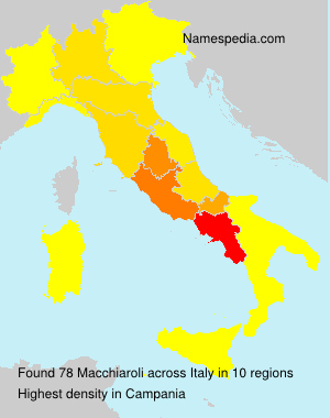 Surname Macchiaroli in Italy Surname Macchiaroli in Italy