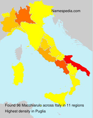 Surname Macchiarulo in Italy Surname Macchiarulo in Italy