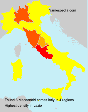 Surname Macdonald in Italy Surname Macdonald in Italy