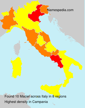 Surname Maciel in Italy Surname Maciel in Italy