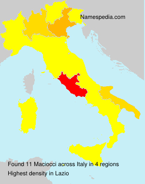Surname Maciocci in Italy Surname Maciocci in Italy