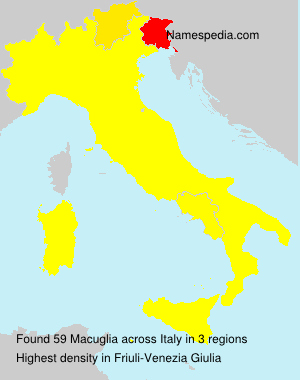 Surname Macuglia in Italy Surname Macuglia in Italy