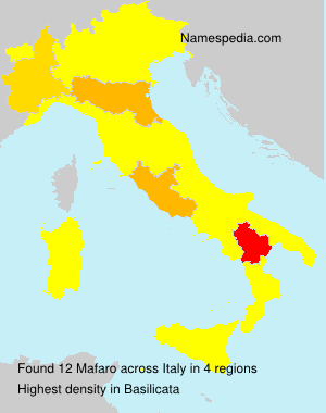 Surname Mafaro in Italy Surname Mafaro in Italy