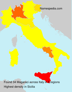 Surname Magaraci in Italy Surname Magaraci in Italy