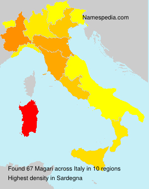 Surname Magari in Italy Surname Magari in Italy