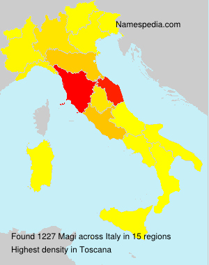 Surname Magi in Italy Surname Magi in Italy
