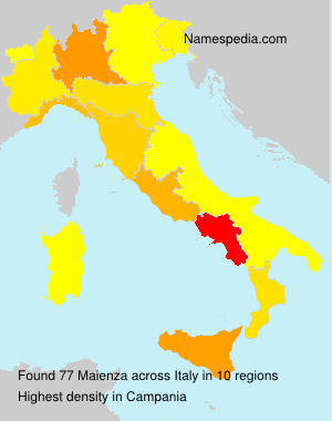 Surname Maienza in Italy Surname Maienza in Italy