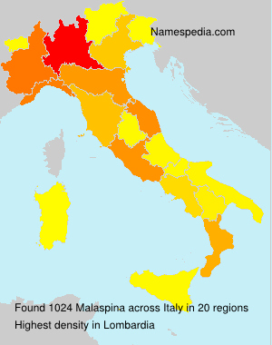 Surname Malaspina in Italy Surname Malaspina in Italy