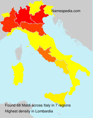 Surname Maldi in Italy Surname Maldi in Italy