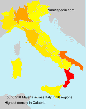 Surname Malena in Italy Surname Malena in Italy