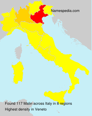 Surname Malin in Italy Surname Malin in Italy