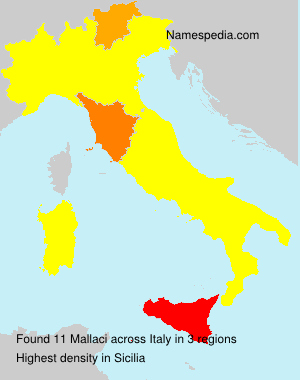 Surname Mallaci in Italy Surname Mallaci in Italy