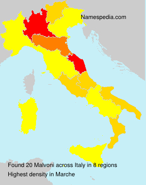 Surname Malvoni in Italy Surname Malvoni in Italy