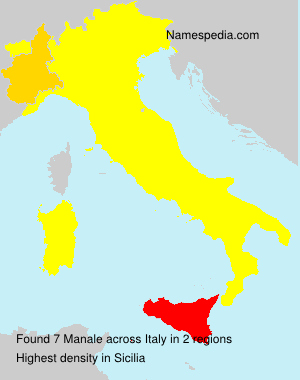 Surname Manale in Italy Surname Manale in Italy