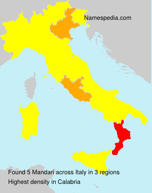 Surname Mandari in Italy Surname Mandari in Italy