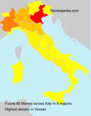 Surname Maneo in Italy Surname Maneo in Italy