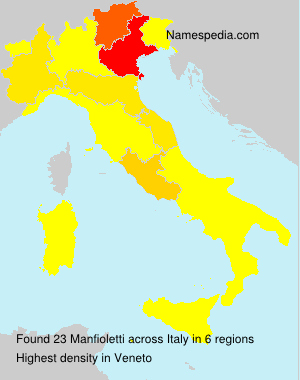 Surname Manfioletti in Italy Surname Manfioletti in Italy