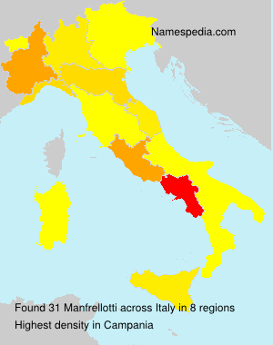 Surname Manfrellotti in Italy Surname Manfrellotti in Italy