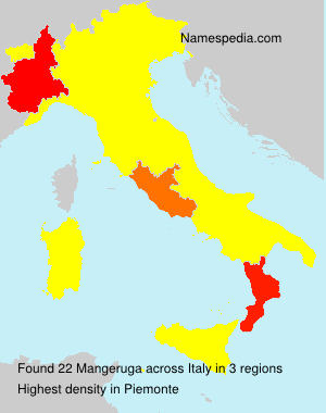 Surname Mangeruga in Italy Surname Mangeruga in Italy