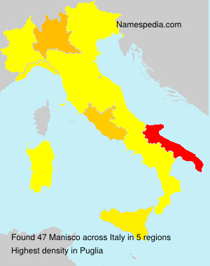 Surname Manisco in Italy Surname Manisco in Italy