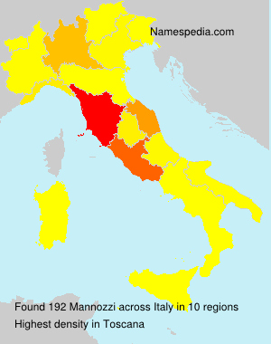 Surname Mannozzi in Italy Surname Mannozzi in Italy