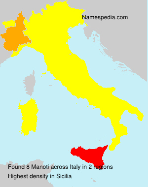 Surname Manoti in Italy Surname Manoti in Italy