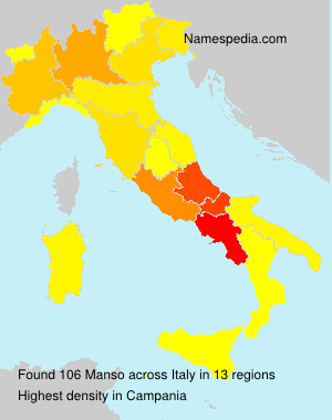 Surname Manso in Italy Surname Manso in Italy