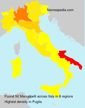 Surname Manuppelli in Italy Surname Manuppelli in Italy