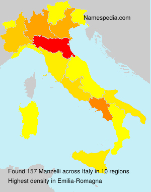 Surname Manzelli in Italy Surname Manzelli in Italy