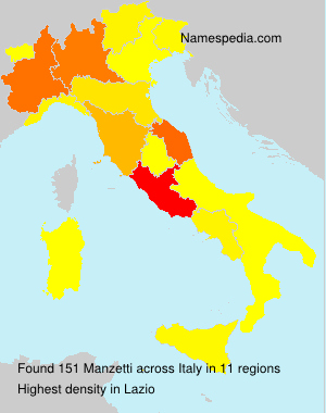 Surname Manzetti in Italy Surname Manzetti in Italy