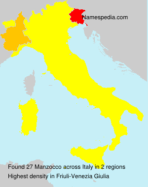 Surname Manzocco in Italy Surname Manzocco in Italy