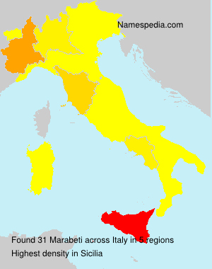 Surname Marabeti in Italy Surname Marabeti in Italy