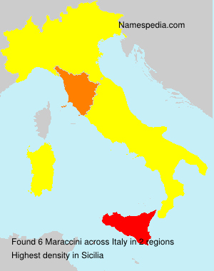 Surname Maraccini in Italy Surname Maraccini in Italy